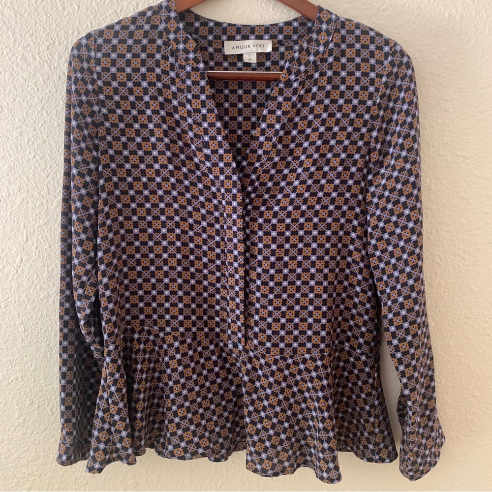 Amour Vert silk blouse